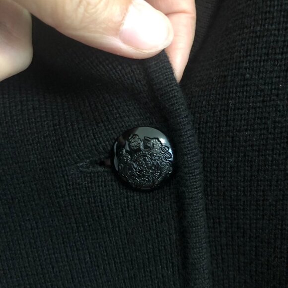 Ralph Lauren Women's Black Combed 100%Cotton Blazer Suit Jacket Plus Size XL - Picture 10 of 10